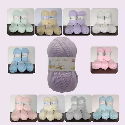 James C Brett Supersoft Baby Aran Wool/Yarn 100g X5 Bundles - All Colours • £12.95