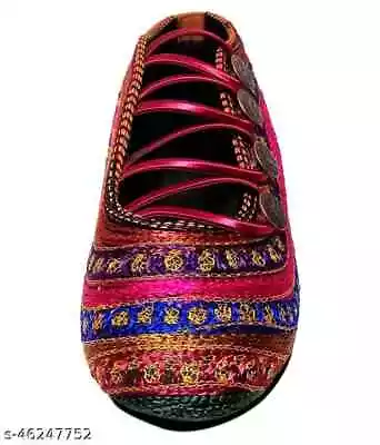 Ethnic Sandal Handmade Shoe Women Flat Handmade Jutti Traditional Mojari • $19.99