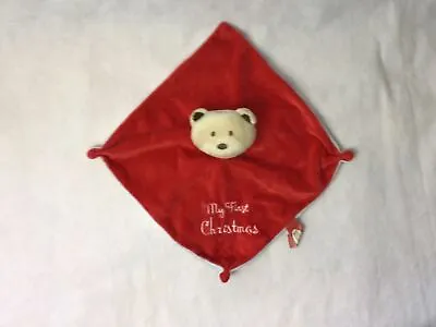 Baby Hugs My First Christmas Bear Comforter Blanket Plush (B) • £11.95