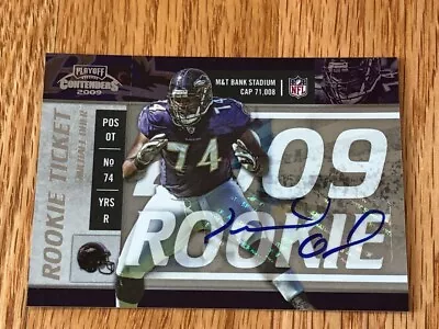 Michael Oher 2009 Playoff Contenders ROOKIE CARD AUTO SP /99 - RARE - Ravens • $179.95