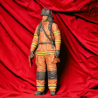 Firefighter With Ax Resin 3d Printed Diorama Figure Detailed Fireman Miniature • $10.99