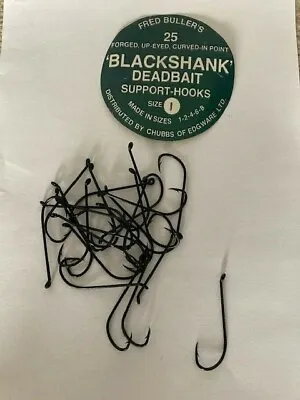 £2.50 • Buy Fred Bullers Blackshank Pike / Sea Deadbait Support Hooks (various Sizes) 