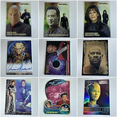 £2 • Buy Star Trek Trading Cards Chase Rare Foil Autograph Next Generation DS9 Voyager