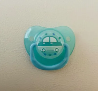 Magnetic Dummy / Soother For Reborn Doll ~ BLUE CAR (B) • £5.49