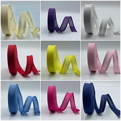 £14.49 • Buy Cotton Bias Binding Rolls 1 Inch /25 Mm Wide 25 Metre Rolls 100 % Cotton