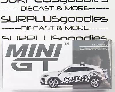 2024 Mini-GT Overseas Box Edition: RHD LAMBORGHINI URUS 2022 Macau GP Safety Car • $12.95