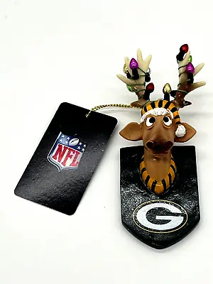 Green Bay Packers Team Reindeer Ornament NFL Football Team Sports America • $12.97