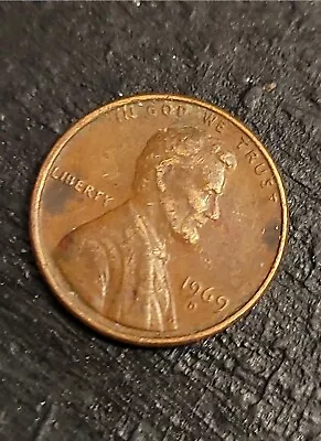 1969 D Floating-roof Penny No FG Initials Or Lincoln Figure On Reverse • $400