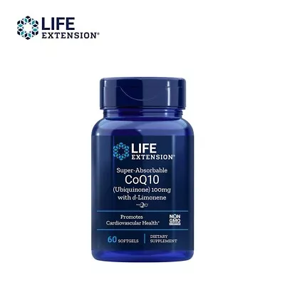 Life Extension Super Absorbable CoQ10 With D-Limonene 100 Mg - 60 Sg • $24