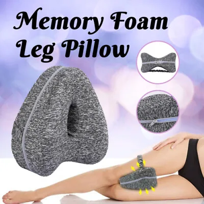 Memory Foam Leg Pillow Cushion Knee Support Pain Relief Washable Cover Bed Sofa • $13.90