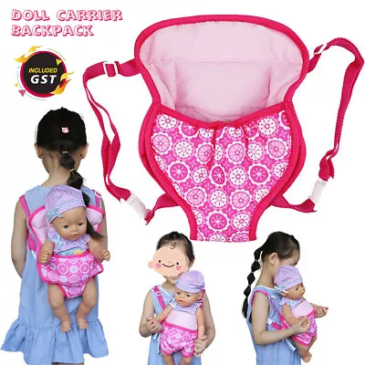 Handmade Doll Backpack Girl Early Education Accessories Baby Carrier Toy Gift • $9.91