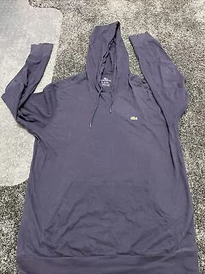 Lacoste Shirt Hoody Size 6/XL NAVY • $55