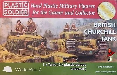 1/72 WW2 British Churchill Tank Plastic Soldier Company 1 X Tank Unboxed  • £16.99