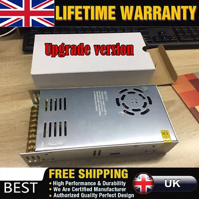 Dc 12V Power Supply 30A 360W Ac 110V-220V Converter Dc 12Volt 30Amp UK STOCK • £18.69