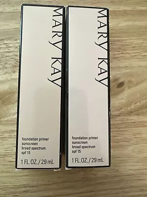 Mary Kay Foundation Primer Sunscreen Broad Spectrum SPF 15   Quantity  2 Boxes • $4.56