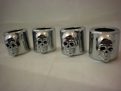 Cups Pushrod Tube Skull Harley Panhead Shovelhead Ironhead Evo S&s Ultima Chrome • $39