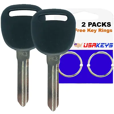 $12.95 • Buy New Uncut Blank Chipped Transponder Key Replacement For GM PK3+ B99 (2 Pack)