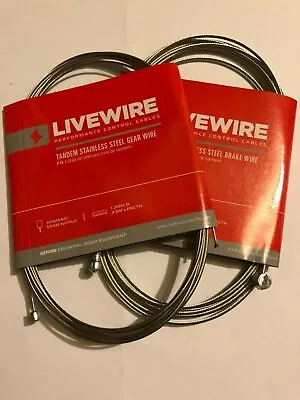 Stainless Steel Livewire Tandem Brake Or Gear Inner Bike Cables 3.6m Long • £4.37