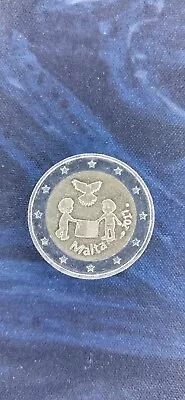 2 Euro Misprint Commemorative Coin Malta 2017 From - Peace / Peace  • $641.88