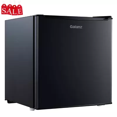 New Mini Fridge Small Refrigerator 1.7 CU FT Single Door Compact Dorm Home Black • $79.80