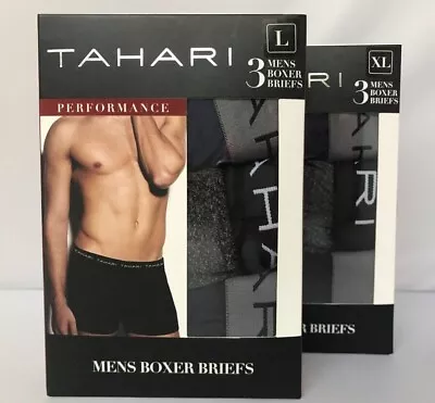 TAHARI MENS PERFORMANCE 3pk BOXER BRIEFS Size L  XL • $24.90