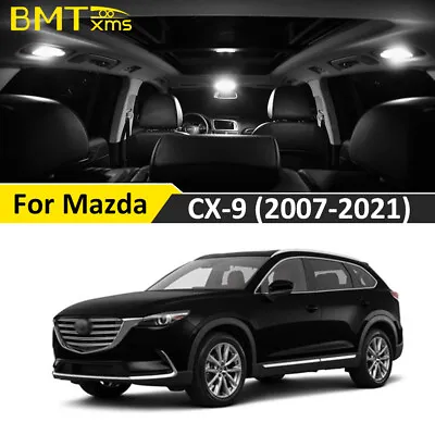 13x White LED Interior Lighting Bulbs Package Kit For Mazda CX9 CX-9 2007-2021 • $22.05