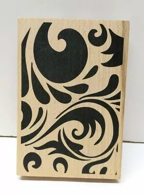 Hampton Arts Ditto  Swirl Background Rubber Stamp • $5.99