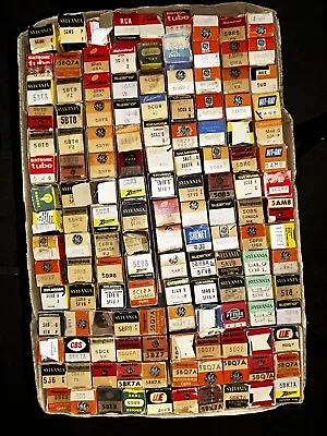 100 Assorted Brand Name Vacuum Tubes Vales Rohre Nos Nib Ham Radio Hi-Fi Stereo • $60