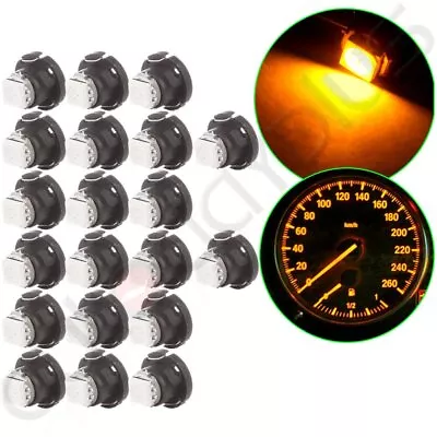 20x Yellow T5 T4.7 Neo Wedge Led Bulbs Instrument Panel Gauge Cluster Light • $7.99