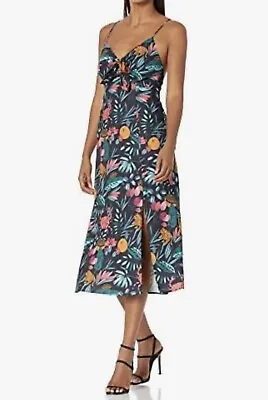 Finders Keepers Women's Strappy V Neck Sally Cut Out Midi Dress Size XS • $28.95