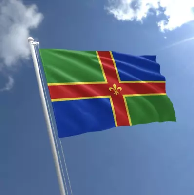 Lincolnshire Flags & Bunting - 5x3' 3x2' & Giant 8x5' Table Hand • £4.99