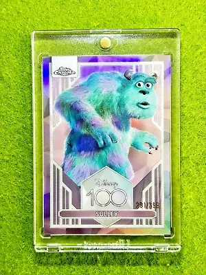 SULLEY Disney 100 PINK REFRACTOR #/399 SP MONSTERS INC 2023 Topps Chrome LORCANA • $89.95