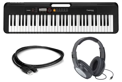 $119.99 • Buy Casio Casiotone CT-S200 61-Key Portable Keyboard With Samson SR400 Headphones