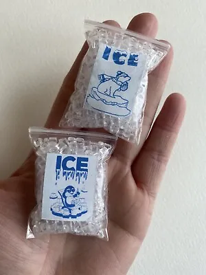 2 Bags Dollhouse Ice Cubes Small 1:12 Or 1/6 Scale Miniature Kitchen Drink Party • $2.99