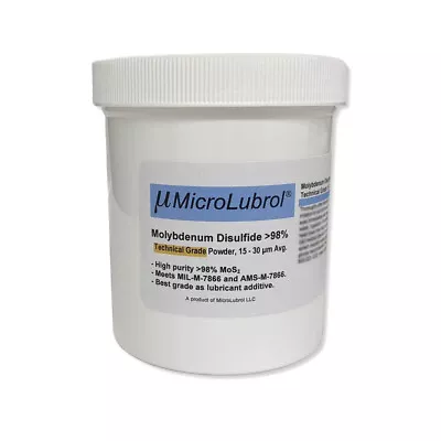 1 LB MicroLubrol Molybdenum Disulfide 98% Technical Grade Powder 3 - 4 µm Fisher • $56.95