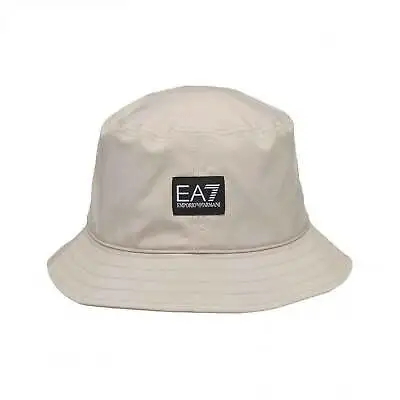 Emporio Armani EA7 White Woven Bucket Hat • £55.99