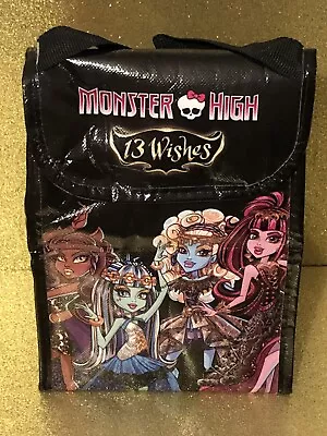 MONSTER HIGH 13 Wishes Collapsable Lunch Bag Tote W/Strap~2013 Walmart Exclusive • $20