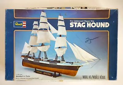 Vintage Revell Stag Hound Celebrated Clipper Ship Model Kit 1:150 Scale • $39.99