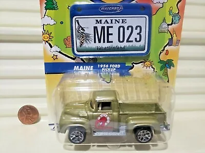 2001 Matchbox Across America MAINE 1956 FORD PickUp Truck New On C9 Card • $6.95