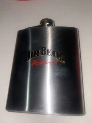 $12 • Buy Jim Beam Racing Flask - Stainless Steel - 7 Oz