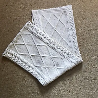 Primark Soft Cream Cable Knit Scarf • £8.99