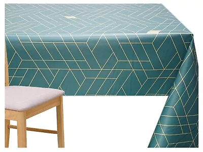 £16.99 • Buy Wipe Clean Tablecloth PVC Vinyl Cover Wipeable Waterproof Table Cloth Protector 