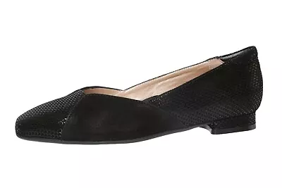 BeautiFeel Saoirse Black Shiny Scale Print Pump Flats N5634 Size 36 EU • $185.59