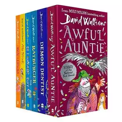 World Of David Walliams Collection 6 Books Set Billionaire Boy Demon Dentist • £24.49