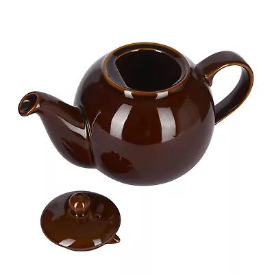 London Pottery Globe 8 Cup Teapot Rockingham Brown • £15