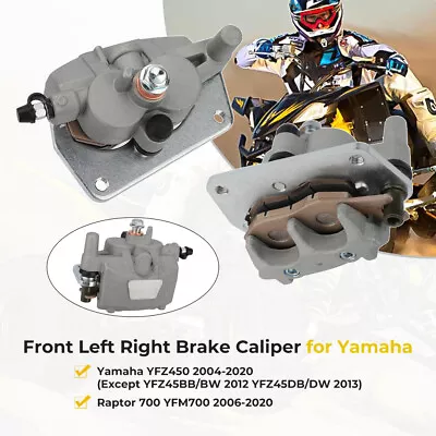 Front Brake Calipers For Yamaha YFZ450 YFZ450R YFZ450X Raptor 700 700R YFM700 R • $44.98