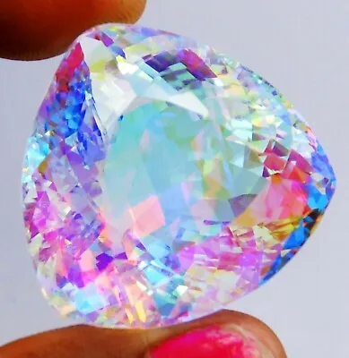 51 +CT+ Rainbow Color Trillion Natural Mystic Topaz Certified Loose Gemstone • $14.14