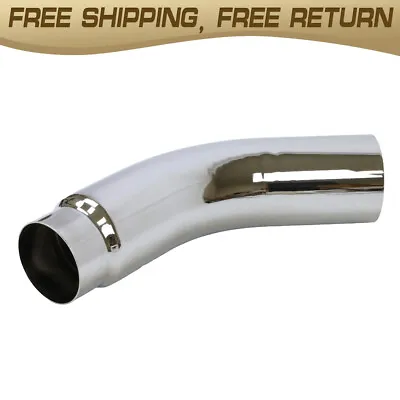 DIESEL EXHAUST CHROME TURNDOWN ELBOW TIP 5  (ID) IN Inch 6  OUT 23  LONG • $106.99