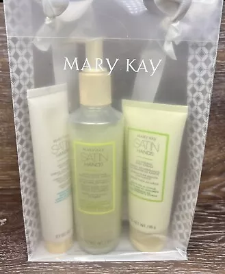 Mary Kay Satin Hands Pampering Set - Cream Scrub Softener White Tea Citrus NEW • $27.50