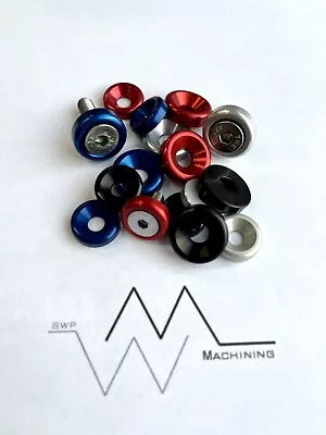 M5 M6 And M8 Anodised Aluminium Countersunk Washers Various Colours  • £4.42